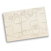 BRANDCRAFT Cow Wooden Model - 124047-1